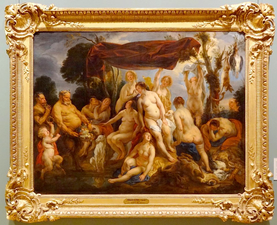 "Le Repos de Diane", Jacob Jordaens, vers 1640-1650. Musée…
