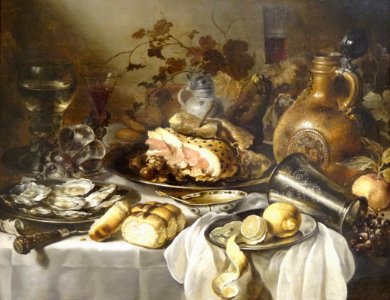 "Nature morte au jambon", Pieter Claez, entre 1640 et 1649…