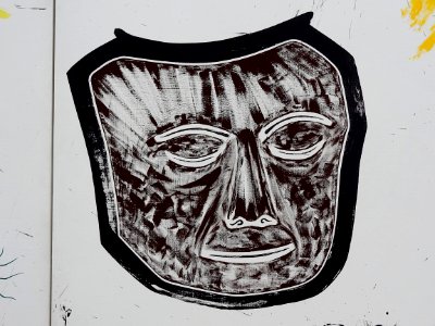 "Espace peinture, 21.1.1985" (détail), Jean-Michel Sanejou…