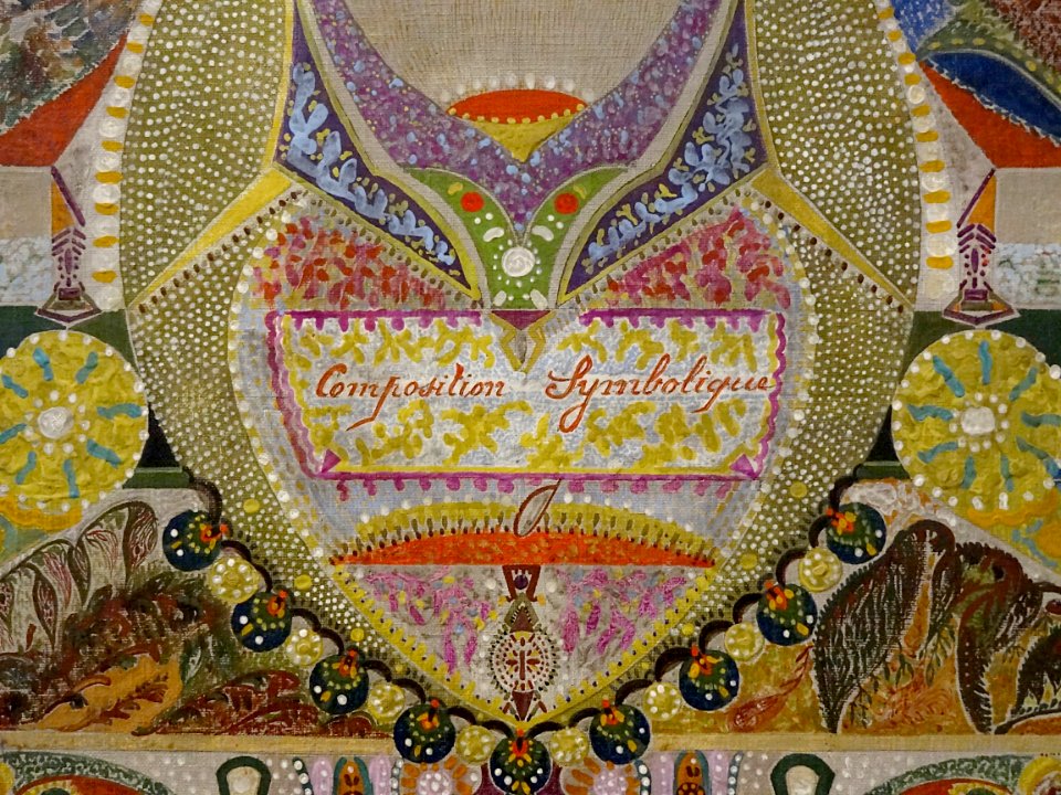 "Composition symbolique" (détail), Augustin Lesage, 1928. …
