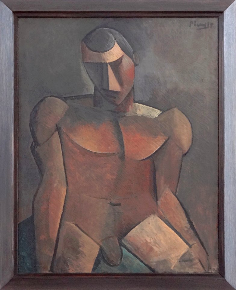 "Homme nu assis", Pablo Picasso, 1908-1909. LaM, Villeneuv…