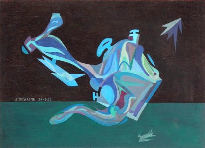"Sans titre", Jean Dewasne, janvier 1945. LaM, Villeneuve-…