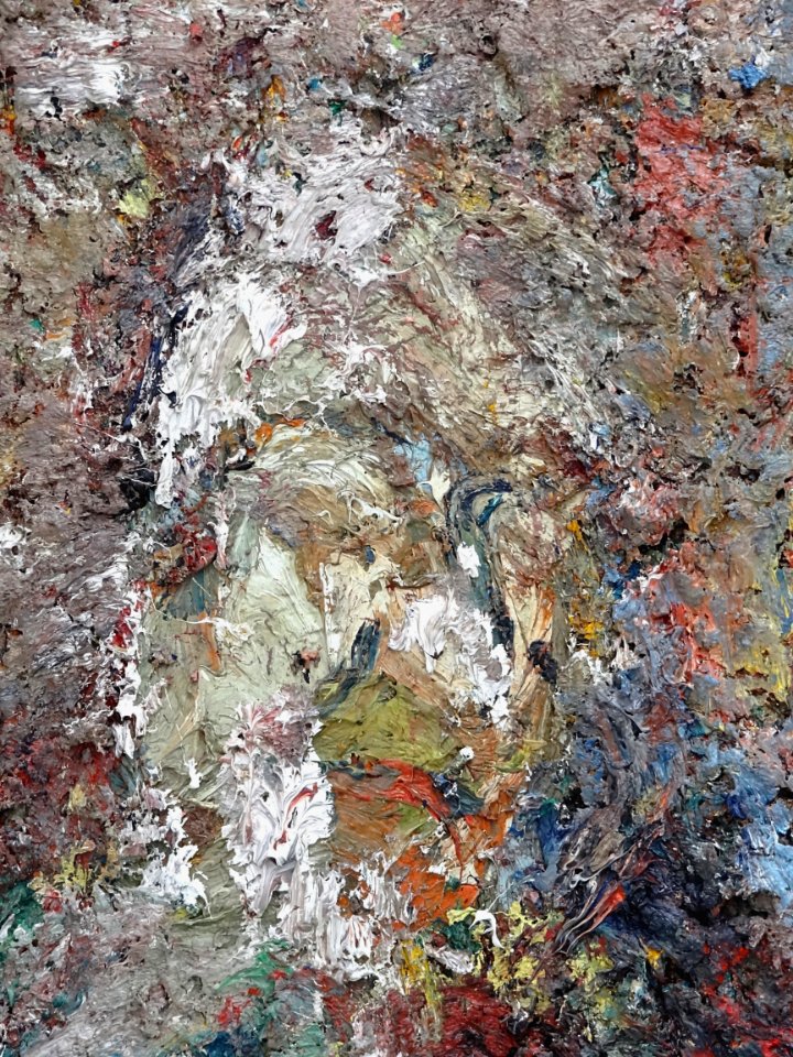 "Autoportrait", Eugène Leroy, 1984. LaM, Villeneuve-d'Ascq…