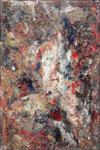 "Femme", Eugène Leroy, 1981. LaM, Villeneuve-d'Ascq.