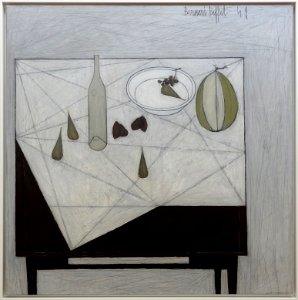 "Nature morte au melon", Bernard Buffet, 1949. LaM, Villen…