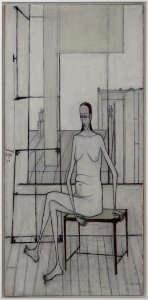 "Le grand nu blanc", Bernard Buffet, 1948. LaM, Villeneuve…