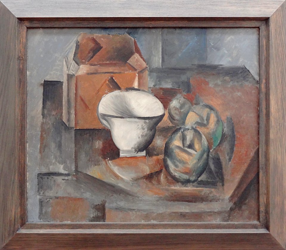 "Nature morte (coffre, tasse et pommes)", Pablo Picasso, 1…