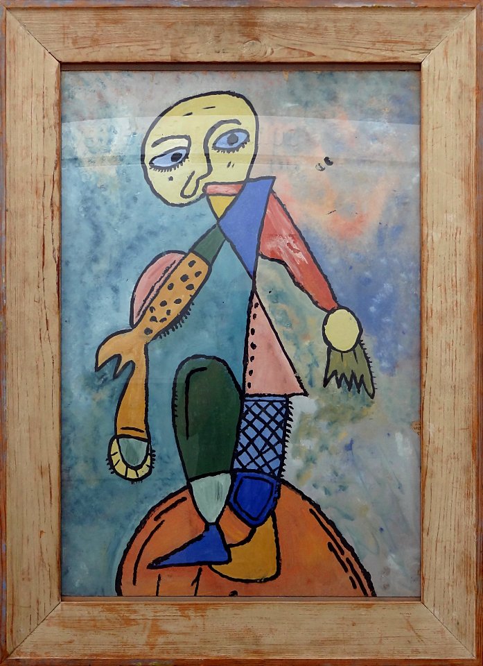 "Personnage n°16", Gaston Chaissac, 1947. LaM, Villeneuve-…