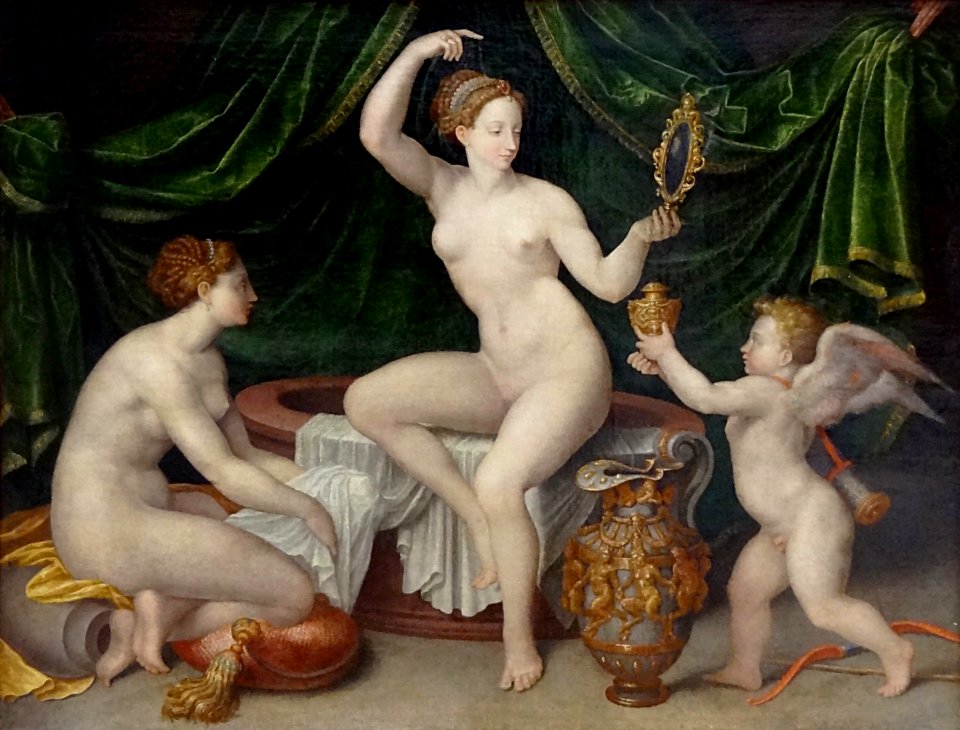 "Vénus à sa toilette", Ecole de Fontainebleau, milieu du 1…