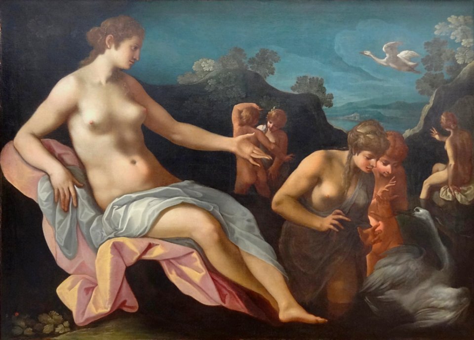 "Léda et ses nymphes", Toussaint Dubreuil et son atelier. …