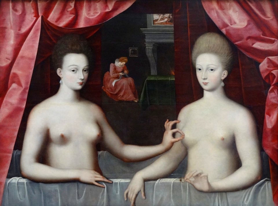 "Portrait présumé de Gabrielle d'Estrées et de sa soeur la…