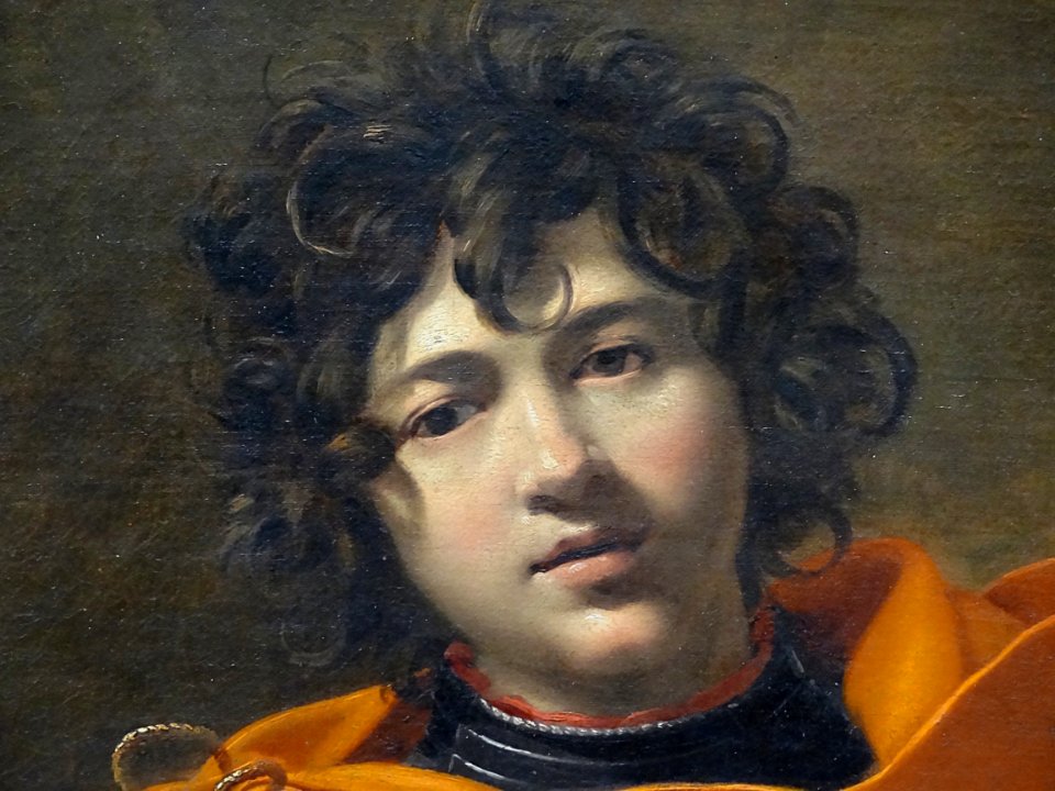 "Saint Guillaume d'Aquitaine" (?), détail. Simon Vouet. Mu…