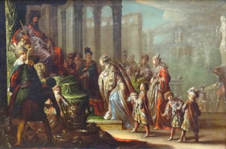 "Salomon et la reine de Saba", dit aussi "Esther devant As…