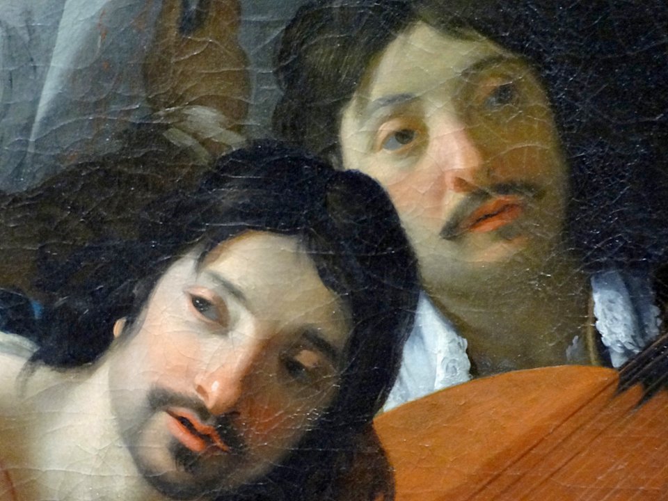 "Réunion d'amis" (détail), Eustache Le Sueur, vers 1644-16…