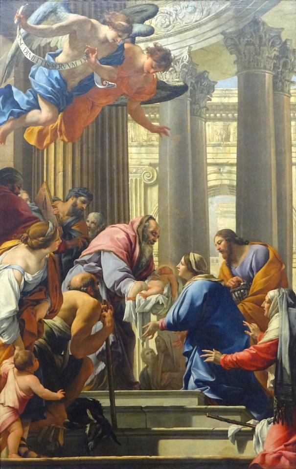 "La Présentation au Temple", Simon Vouet, vers 1640-1641. …