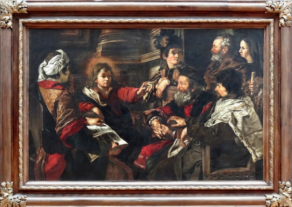 "Le Christ parmi les docteurs", Giovanni Serodine, 1626. M…