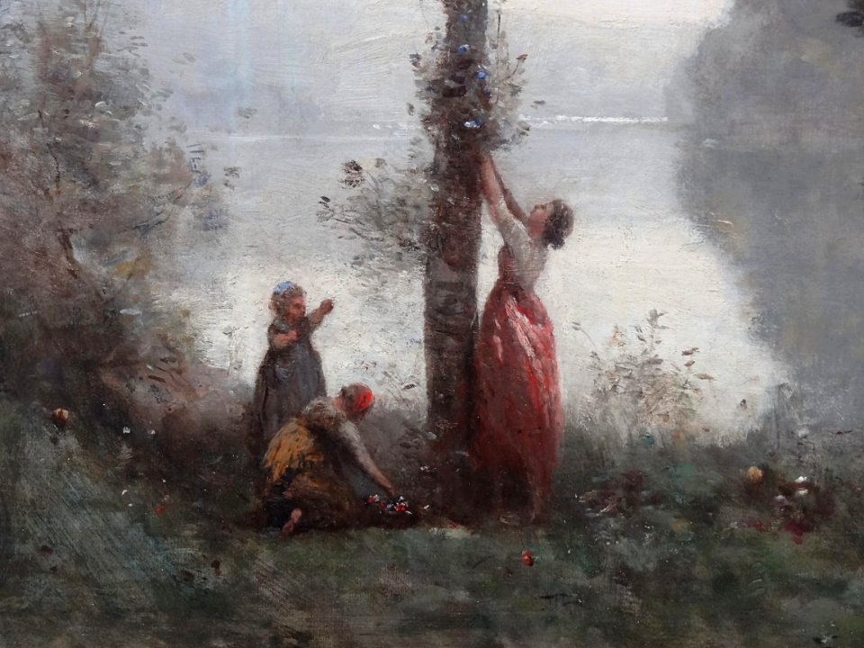 "Souvenir de Mortefontaine" (détail), Camille Corot, 1864.…