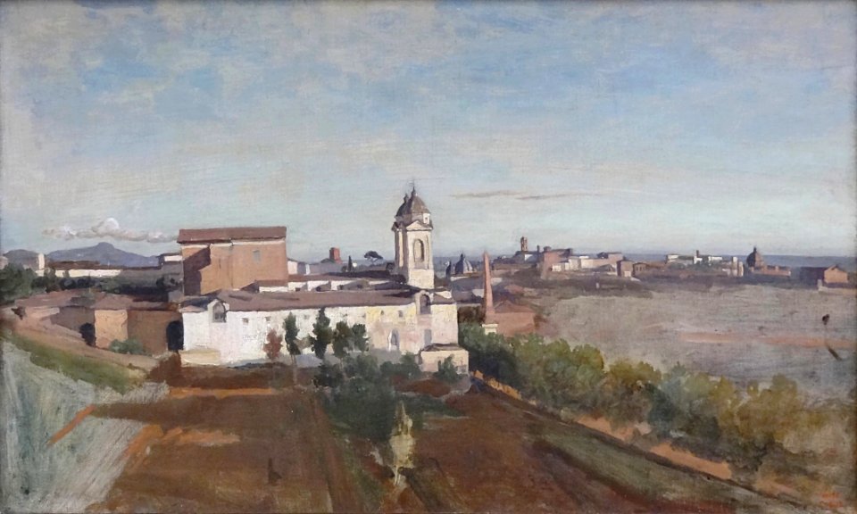 "La Trinité-des-Monts", Camille Corot, 1830. Musée du Louv…
