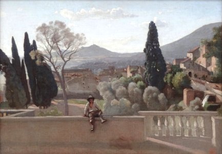 "Tivoli. Les jardins de la villa d'Este", Camille Corot, 1…