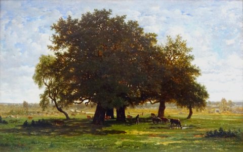 "Groupe de chênes, Apremont", Théodore Rousseau, expositio…