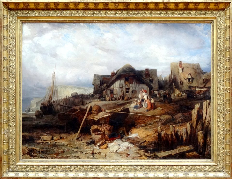 "Plage à marée basse", Eugène Isabey, vers 1832. Musée du …
