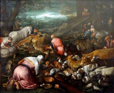 "L'entrée des animaux dans l'arche de Noé", atelier de Jac…