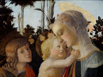 "La Vierge et l'Enfant avec le jeune saint Jean Baptiste" …. Free illustration for personal and commercial use.