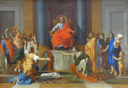 "Le jugement de Salomon", Nicolas Poussin, 1649. Musée du …. Free illustration for personal and commercial use.