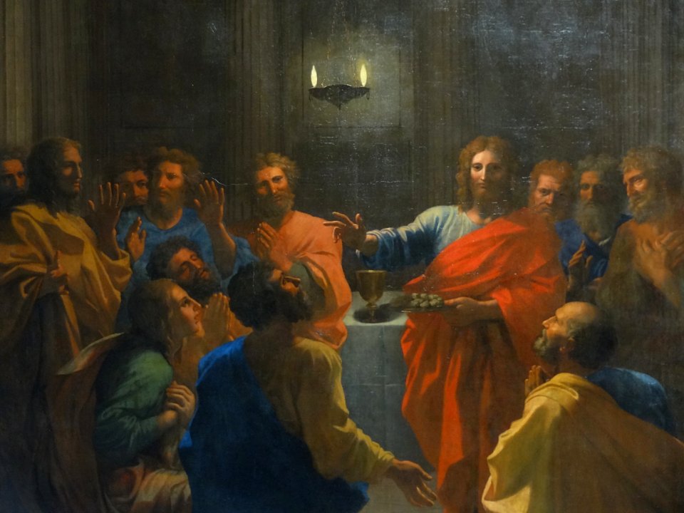 "Jésus Christ instituant l'Eucharistie" (détail), Nicolas …