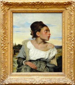 "Jeune orpheline au cimetière", Eugène Delacroix, Salon de…