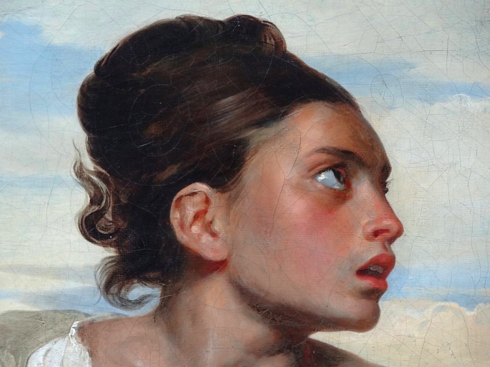 "Jeune orpheline au cimetière" (détail), Eugène Delacroix,…