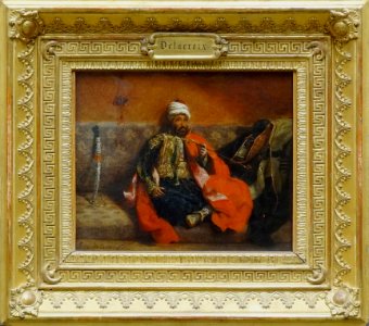 "Turc fumant, assis sur un divan", Eugène Delacroix, vers …