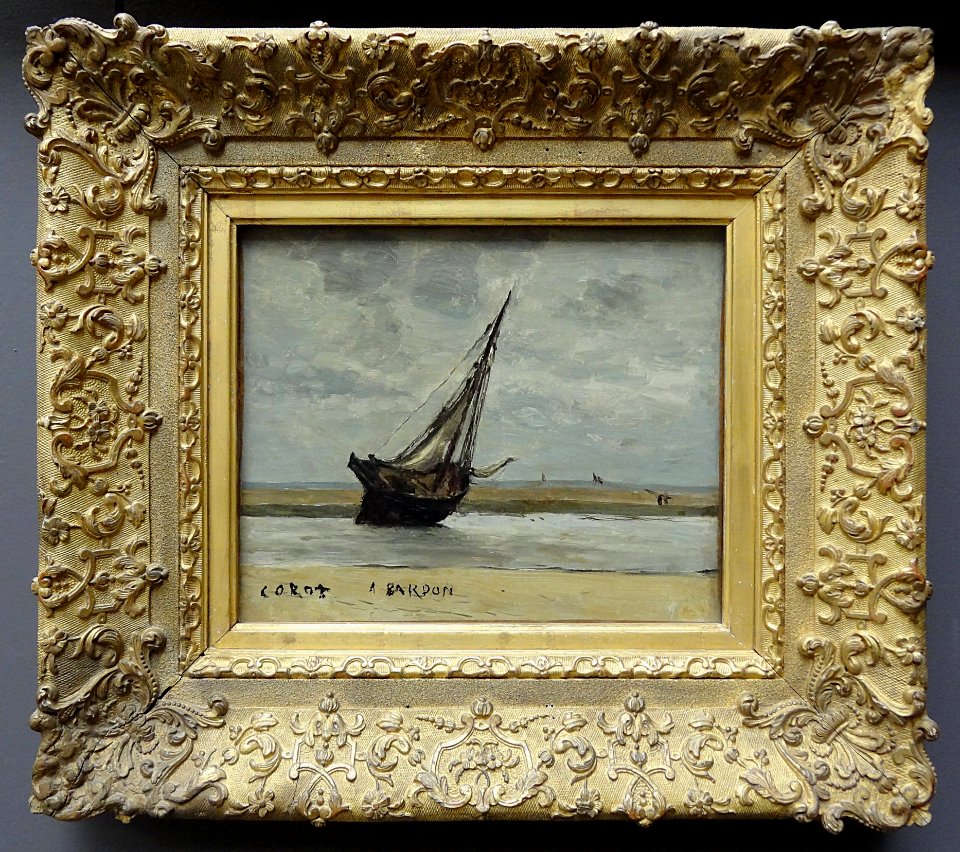 "Trouville, bateau échoué", dit aussi "Bateau de pêche à m…