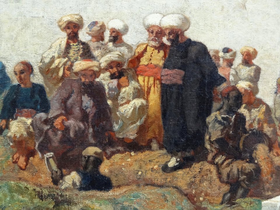 "Enterrement maure" (détail), Eugène Fromentin, Salon de 1…