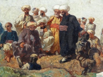 "Enterrement maure" (détail), Eugène Fromentin, Salon de 1…
