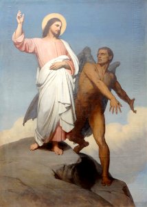 "La Tentation du Christ", Ary Scheffer, 1849-1854. Musée d…. Free illustration for personal and commercial use.