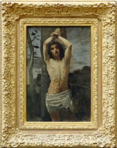 "Saint Sébastien", Camille Corot, vers 1850-1855. Musée du…. Free illustration for personal and commercial use.