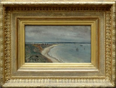 "Le Havre, la mer vue du haut des falaises", Camille Corot…. Free illustration for personal and commercial use.