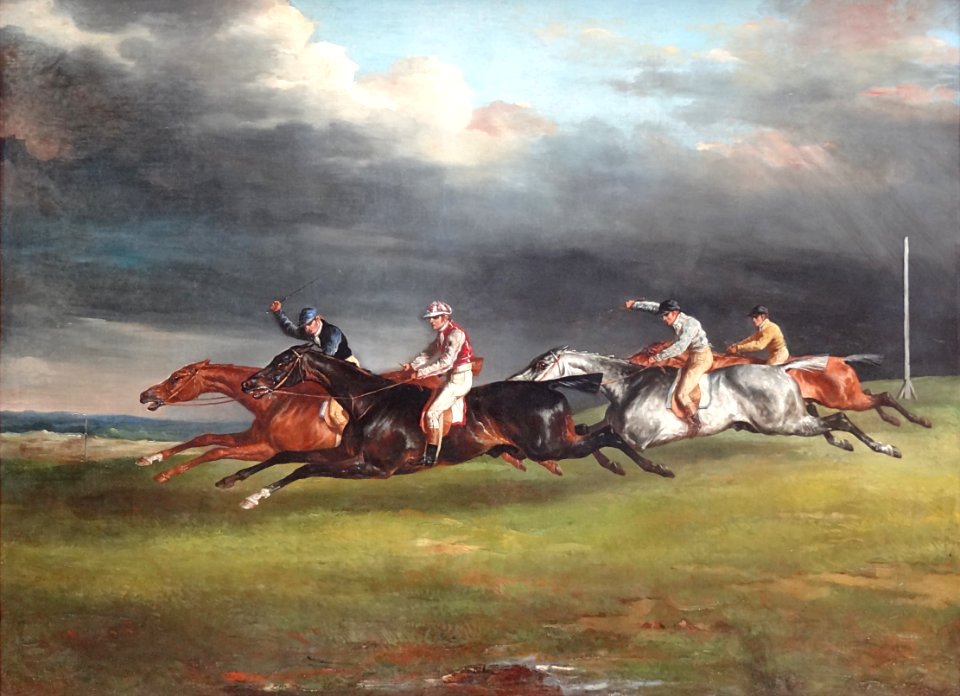 "Course de chevaux", dit aussi " Le Derby de 1821 à Epsom"…