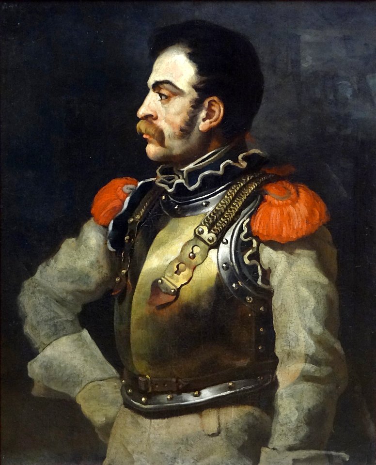 "Un carabinier", Théodore Géricault, vers 1814. Musée du L…