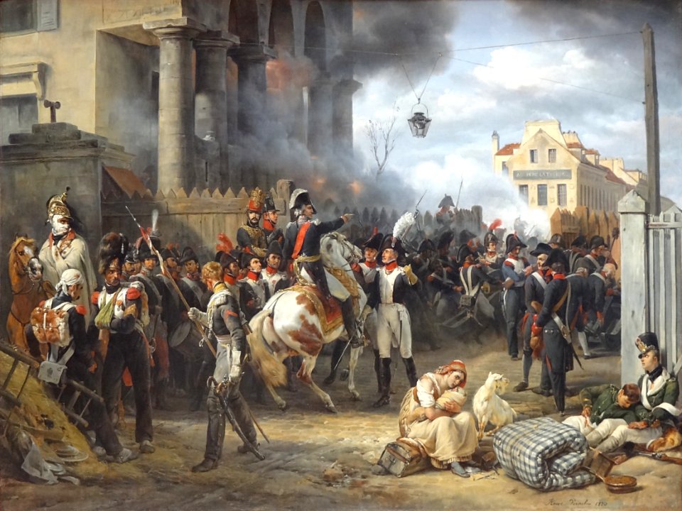 "La barrière de Clichy. Défense de Paris, le 30 mars 1814"…
