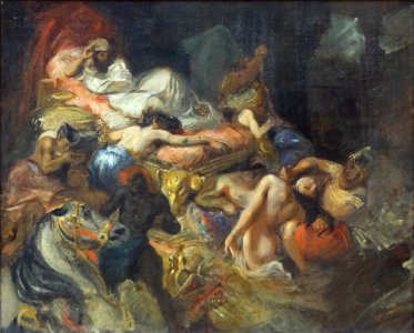"Mort de Sardanapale" (esquisse pour le tableau exposé au …