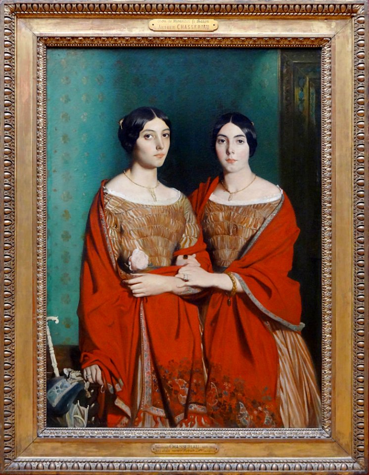 "Portrait d'Adèle et Aline Chassériau, soeurs de l'artiste…