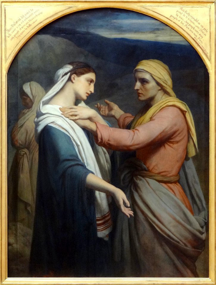 "Ruth et Noémi", Ary Scheffer, 1855. Musée du Louvre.