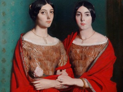 "Portrait d'Adèle et Aline Chassériau, soeurs de l'artiste…