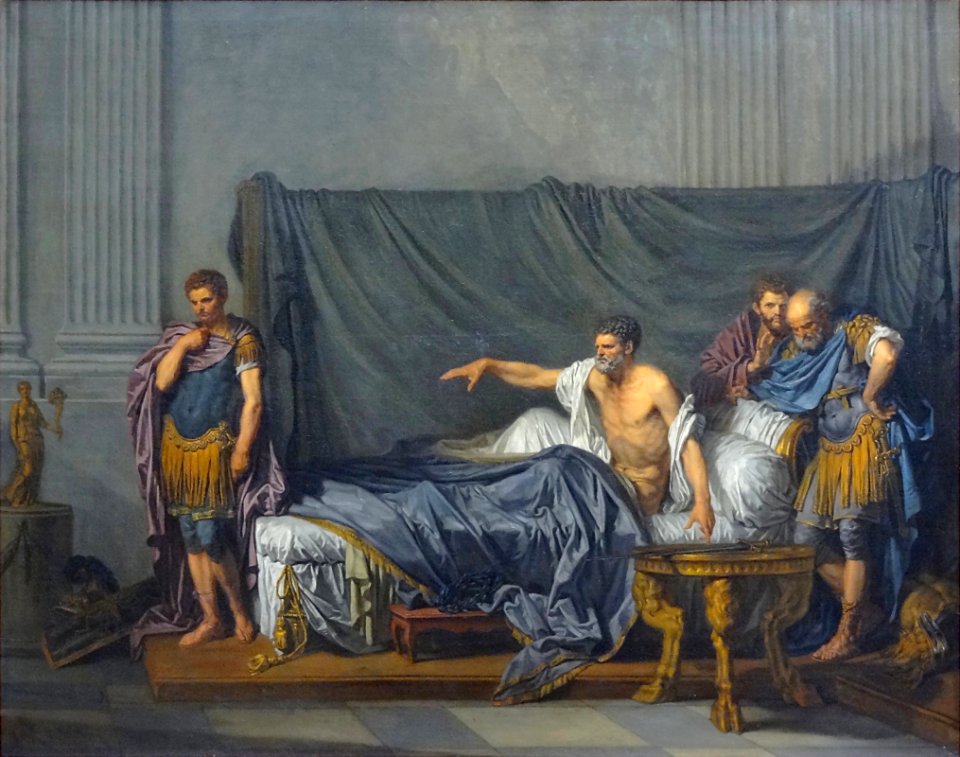 "Septime Sévère et Caracalla", Jean-Baptiste Greuze, 1769.…