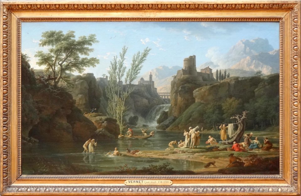 "Le matin ; les baigneuses", Joseph Vernet, 1772. Musée du…