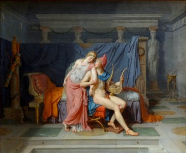 "Les Amours de Pâris et d'Hélène", Jacques-Louis David, 17…. Free illustration for personal and commercial use.