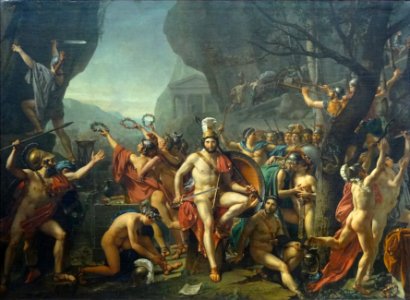 "Léonidas aux Thermopyles", Jacques-Louis David, 1814. Mus…