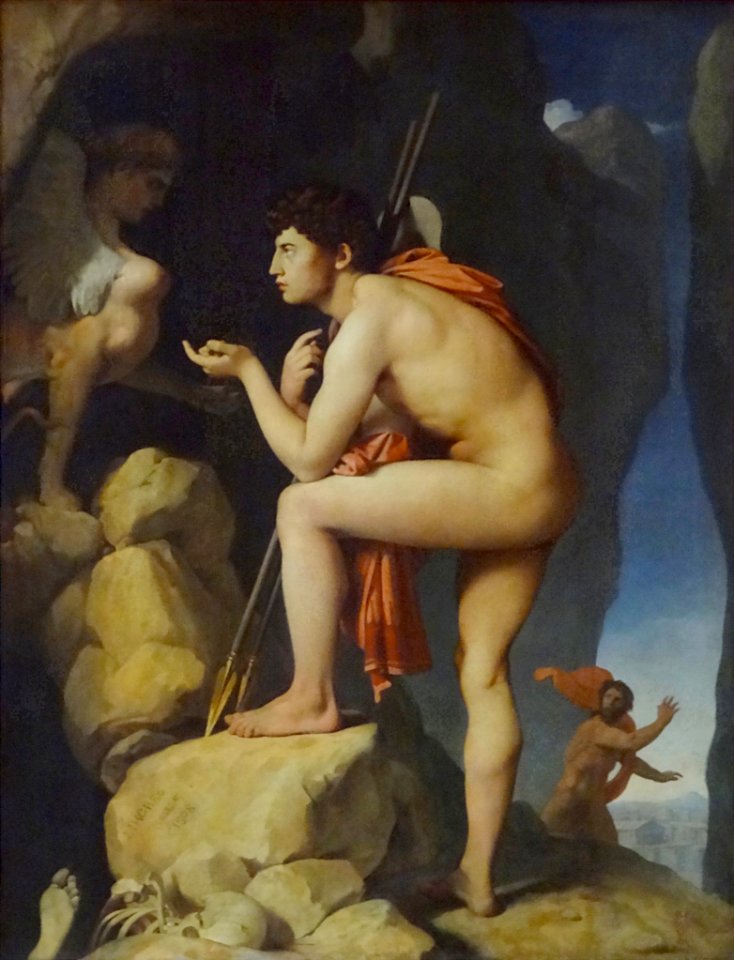 "Oedipe explique l'énigme du Sphinx", Jean-Auguste-Dominiq…